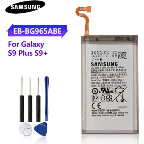 Original Replacement Battery EB-BG965ABE For Samsung GALAXY S9 Plus G9650 S9+ G965F EB-BG965ABE 3500mAh Phone Battery