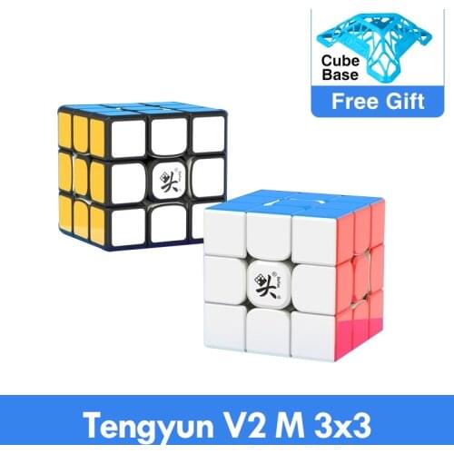 Original Newest Dayan tengyun V2 M Magnetic 3x3x3 Cube Cubo Magico 3x3 with Magnets Educational Toys for kids Gifts Tengyun V2M