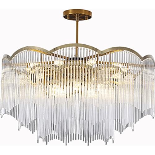 Goldern nordic modern LED ceiling chandeliers dining room living room decoration lights crystal lights