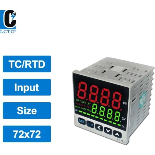 TC/RTD multi input LED display PID Temperature controller 72x72mm, SSR/Relay/4-20mA/0-10V output