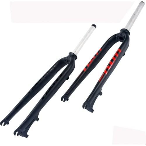 Ultralight Aluminum alloy Mountain Bike Front Fork MTB Hard Fork Bike Racing Disc Brake Fork Rigid Bicycle Fork 26 27.5 29