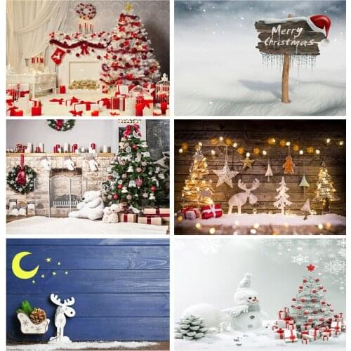 Vinyl Custom Christmas Theme Photography Background Children Portrait Backdrops For Photo Studio Props 1911 CXZM-42