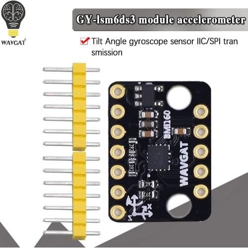 WAVGAT LSM6DS3 Accelerometer Gyro Embedded Digital Temperature Sensor Module SPI IIC I2C Interface Module 8kb FIFO Buffer 5V