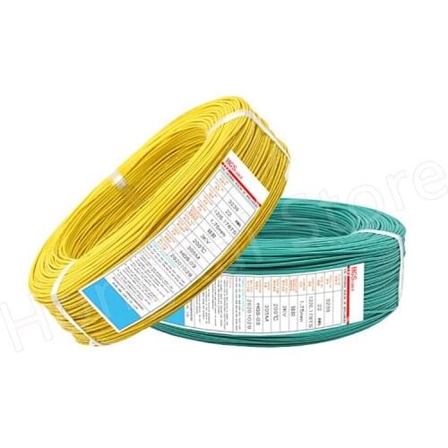 Yellow UL3239 Silicone Cable Flexible Wires 30 28 26 24 22 20 18 16 14AWG Tinned Copper 200