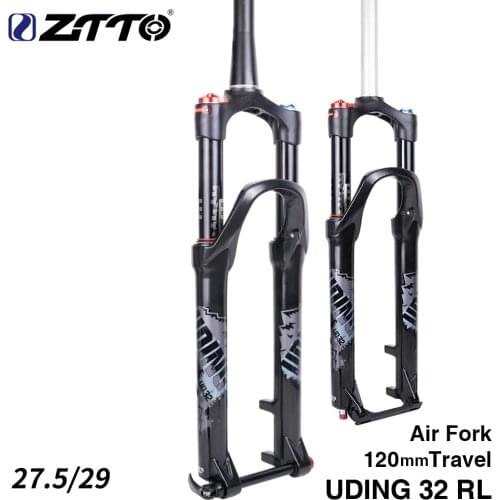 ZTTO MTB 120mm Travel Air Fork 26 27.5 29 Inch Forged Thru Axle QR Quick Release Suspension Straight Tapered Tube MTB Bike Fork