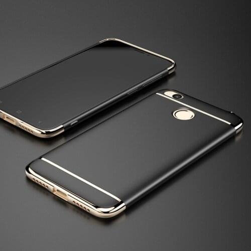 100pcs/lot Electroplated 3 in 1 cover Case For Xiaomi redmi note 7 6 5 pro 8 9 se lite 6A 6X A2 lite