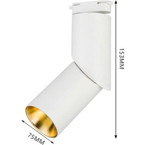 15W LED Track Light Clothing Shop Windows Showrooms Exhibition Spotlight COB LED Ceiling RailTraditional Collection Light