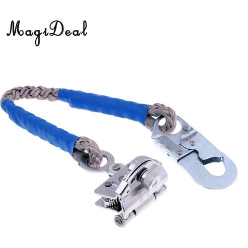 16mm Outdoor Rock Climbing Fall Protection Rope Grab Shock Lanyard Snap Hook