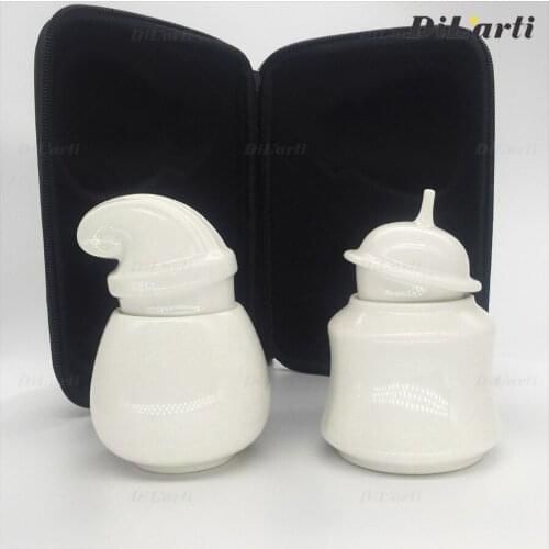 Anthropomorphic moon white glaze ceramic tea cans coffee can handmade high temperature firing collection display storage pot