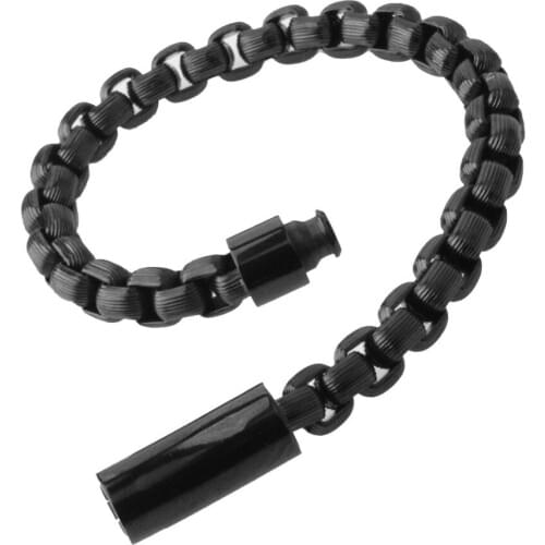 Mens Hip Hop Style Black Tone Stainless Steel Box Chain Bracelet New Gift for boyfriend 9mm9"