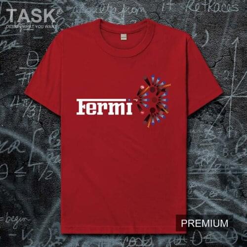 Celebrity Enrico Fermi Nobel prize Neutron physics physicist scientists 100%cotton t-shirt casual Tee Fashion clothing Tops 01