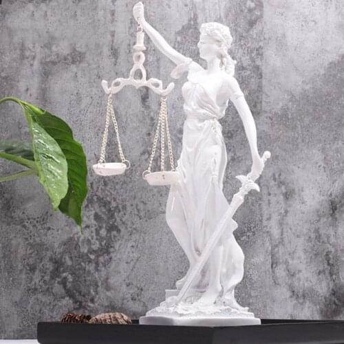 Greek justice goddess statue/Fair Angels resin sculpture,People ornaments,Vintage home decoration accessories,Office crafts