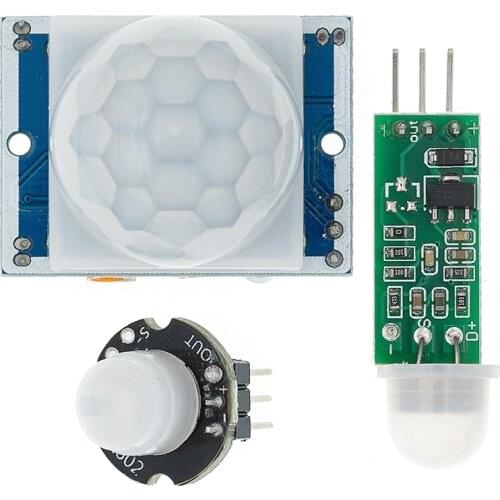 HC-SR501 HC-SR505 MH-SR602 Adjust IR Pyroelectric Infrared Mini PIR Human Sensor Detector Module Bracket for Arduino