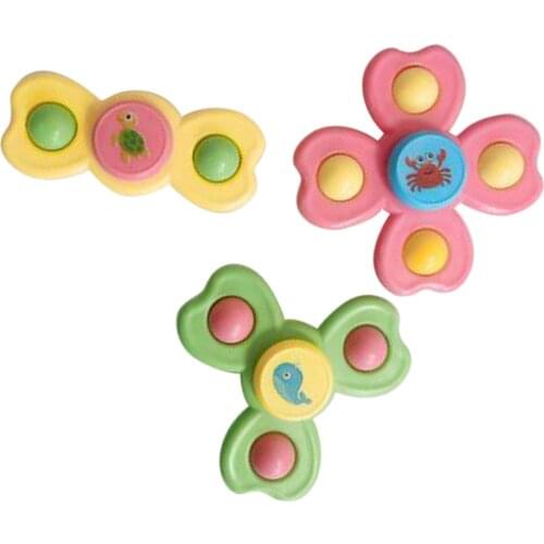 Baby Bath Spinning Toy Spinning Top Toy Safe Interesting Table Sucker Gameplay Suction Cups Creative Bath Swimming Water Toys
