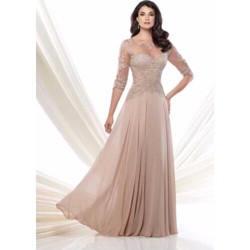 Emerald half sleeves champagne Evening Dresses Long Sweetheart chiffon backless Formal Evening Gowns 2021 abiye gece elbisesi