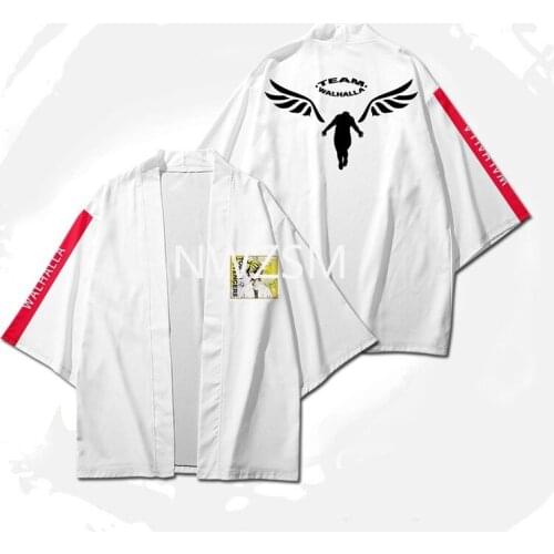 Anime Tokyo Revengers rebirth road Hanemiya Kazutora Cosplay Costumes White Valhalla Uniform suit loose Adult