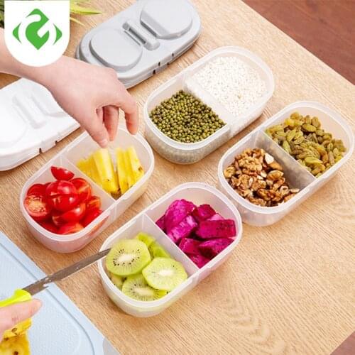 Kitchen Transparent PP Storage Box Grains Beans Storage Contain Sealed Home Organizer Food Container Refrigerator Storage Boxes