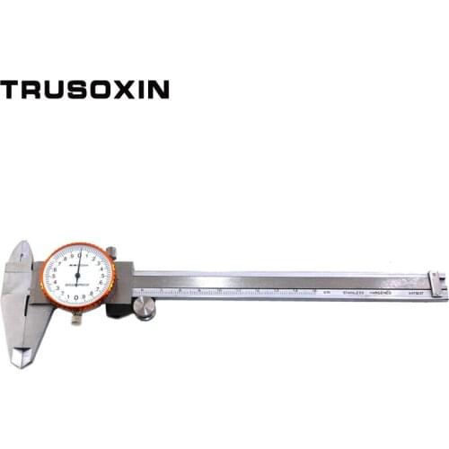 Dial Stainless Steel Metal Vernier Caliper Dial Caliper 0.02mm Shock Proof 150 mm Caliper Micrometer Gauge Measurement Tool