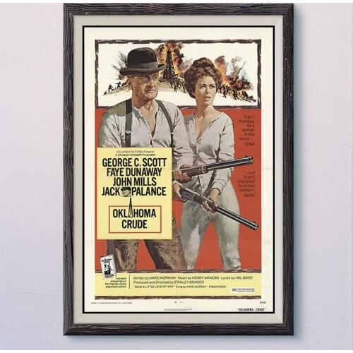 N239 OKL HOMA CRUDE Vintage Classic Movie Wall Silk Cloth HD Poster Art Home Decoration Gift