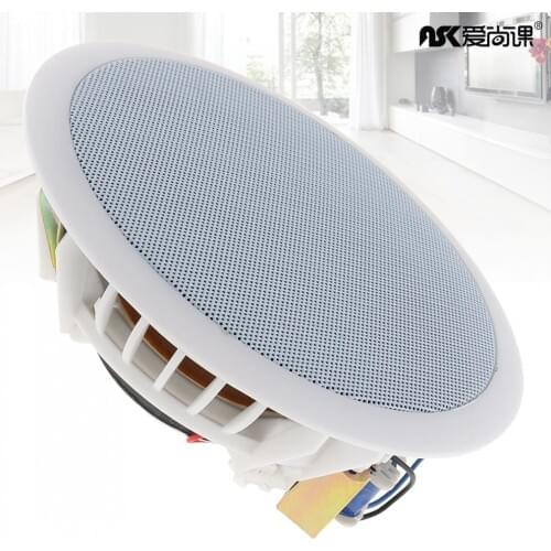 8W Wall-mounted Ceiling Speaker background Music System 3D stereo sound Hifi Soundbar TV speakers Public Broadcast loudspeaker