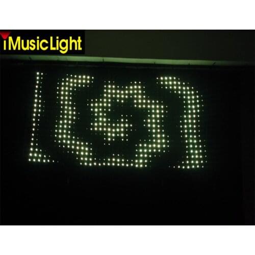 P5cm 2Mx3M Programmable video display LED Video Cloth LED Soft Cloth Stage Star Curtain DMX/PC Control