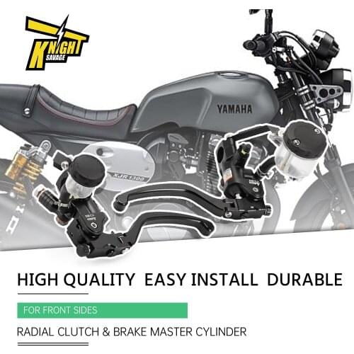 Radial Clutch Brake Master Cylinder For YAMAHA VMX V-MAX 1300 1200 XJR Motorcycle Accessories With Oil Tank Cup CNC Left Right