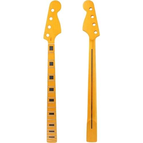 Guitar Neck Replacement Maple Electric Guitar Bass Neck Fingerboard Dot Fret Fretboard Parts