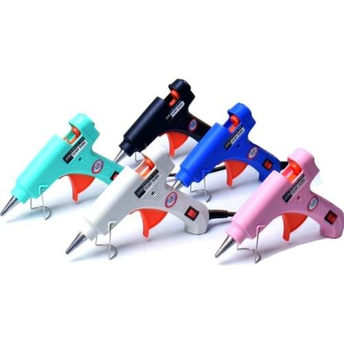 Heat Gun Mini Gun 7mm EU US plug With stand EXCITEDWORK High Temp Heater Melt Hot Glue Gun 20W Repair Tool Electric melting gun