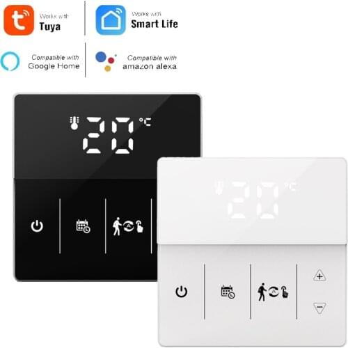 Tuya WiFi Smart Thermostat, Electric Floor Heating Water/Gas Boiler Temperature Remote Controller for Google Home, Alexa