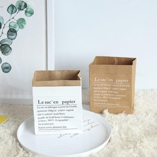 Sundries Dried Flowers Decorative Photo Ornaments Creative Nordic English Kraft Paper Storage Bag Environmentally Friendly 60XX