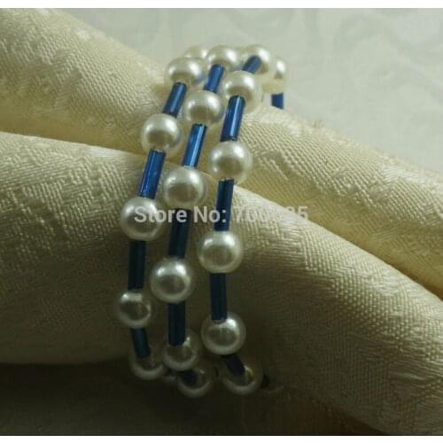 Pearl wedding ring napkin, wholesale decoration napkin ring,wedding and shoot bulk napkin holder