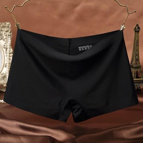 KJ22 Ladies Safety Lingerie Underwear Mid Waist Seamless Womens Panties Female Boyshort Pants