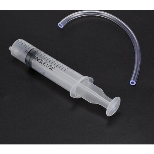 1pc 20ml Dispensing Syringe Capacity Plastic Clean Syringe 1ml Graduated with Tube for Industrial Glue Supplies