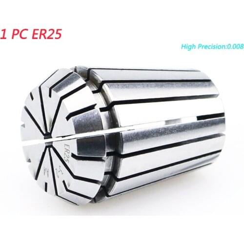 1PC ER25 High Precision 0.008 AA 1mm to 16mm Spring collet clamping tool drill chuck arbors for CNC drilling lathe tool