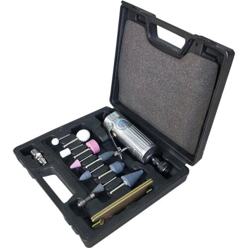 14 Pieces Air Compressor Die Grinder Grinding Polish Stone Kit 1/4 Air Grinder Mill Engraving Tools Kits Pneumatic Tools