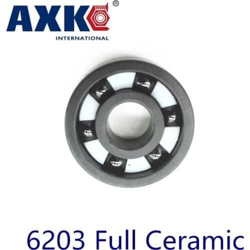 2019 Rodamientos Axk 6203 Full Ceramic Bearing ( 1 Pc ) 17*40*12 Mm Si3n4 Material 6203ce All Silicon Nitride Ball Bearings