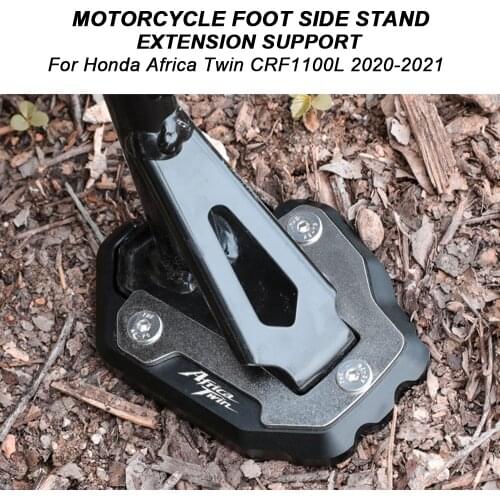 Motorcycle Kickstand Foot Side Stand Extension Pad Support Plate For Honda CRF1100L CRF 1100 L L4 Africa Twin 2020