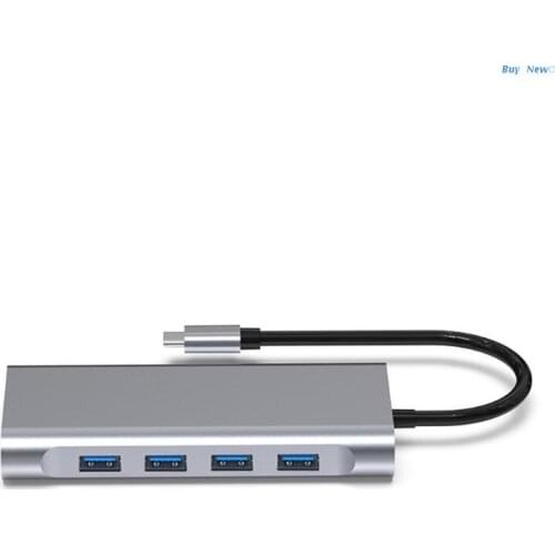 20CE 11-Port Portable 3.0 USB Hub Support 4K 30Hz Video Transmission, for Mobile HDD