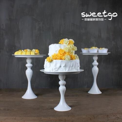 3pcs/set Modern wedding decoration Party Decorations Cake Stand Plate Bread wedding supplies birthday party decorations DGP037