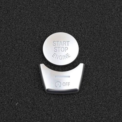 2pcs Button Cover Accessories Engine For BMW 5 / 6 / 7 Series F10 GT F07 2011-2017 Start Switch