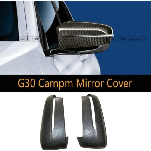 Car-styling For BMW G30 G31 5 Series Dry Carbon Side Mirror Cover Fiber Exterior Accessories Racing Trim
