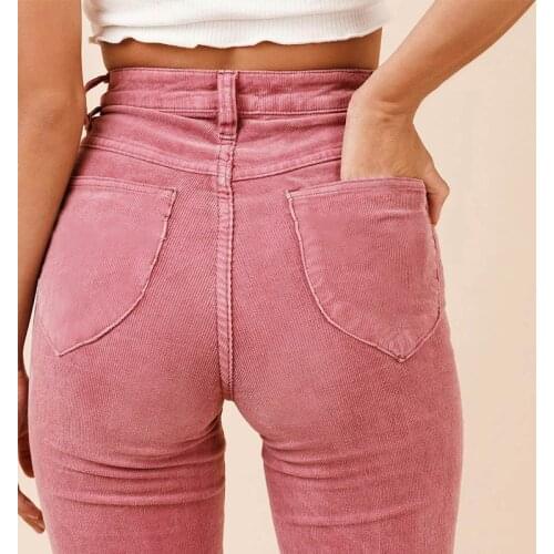 Pants For women 2021 High waist trousers women Skinny long Bottom Have stretchy Flared wide-leg pants