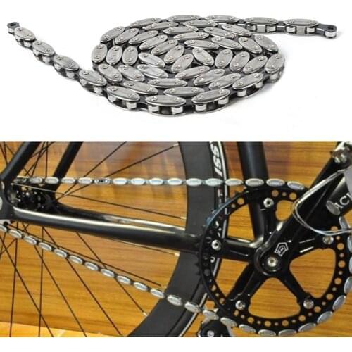 100 Knots Bicycle Chain NX01 Olive Chains For Single Speed Bike Electric Bicycle Accessory Anti-Rust Bike Torpedo BMX Chain