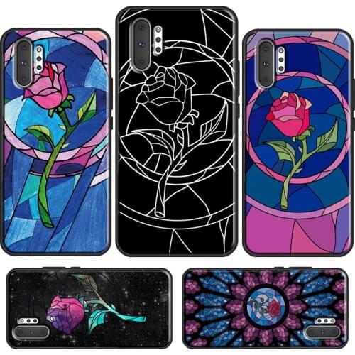 Stained Glass Rose Galaxys Case For Samsung Galaxy S20 FE S21 Ultra Note 20 Note 10 Plus S10e S8 S9 S10 Plus Cover