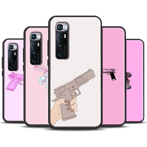 Gun Aesthetic Case For Xiaomi POCO X3 F2 Pro F1 Mi 10 Ultra 9 9T 10 Pro A3 8 Max3 Mi Note 10 Lite Cover