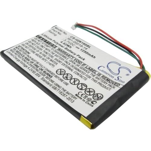 CS 1250mAh / 4.63Wh battery for Garmin Nuvi 1690, Nuvi 1690T, Nuvi 1695 361-00019-14