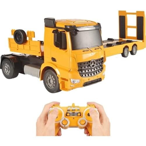 E562 RC Truck 2.4Ghz Remote Control Car Model Arocs Construction Radio Controlled Machine Flatbed Toy Truck Trailer Toys for Boy