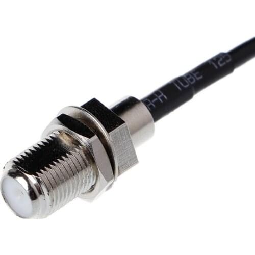 F Female to CRC9 Right Angle Connector RG174 Pigtail Cable 15cm 6" Adapter