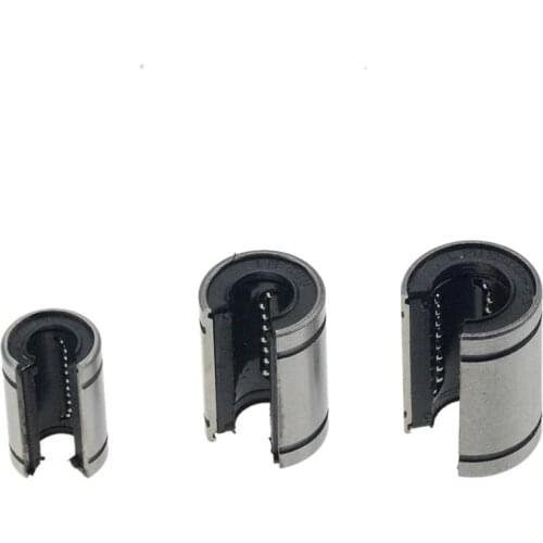 Hot sale 1pc LM12UUOP LM10UUOP LM16UUOP LM20UUOP 12mm Linear bearings Open Type CNC Linear Bushing for 3D printer parts shafts