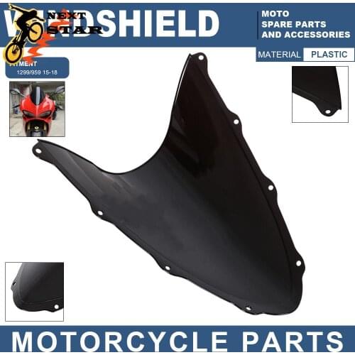 Motorcycle ABS High Quality Windshield Windscreen For Ducati Panigale S 1299 959 2015 2016 2017 2018 15-18 Street Bike